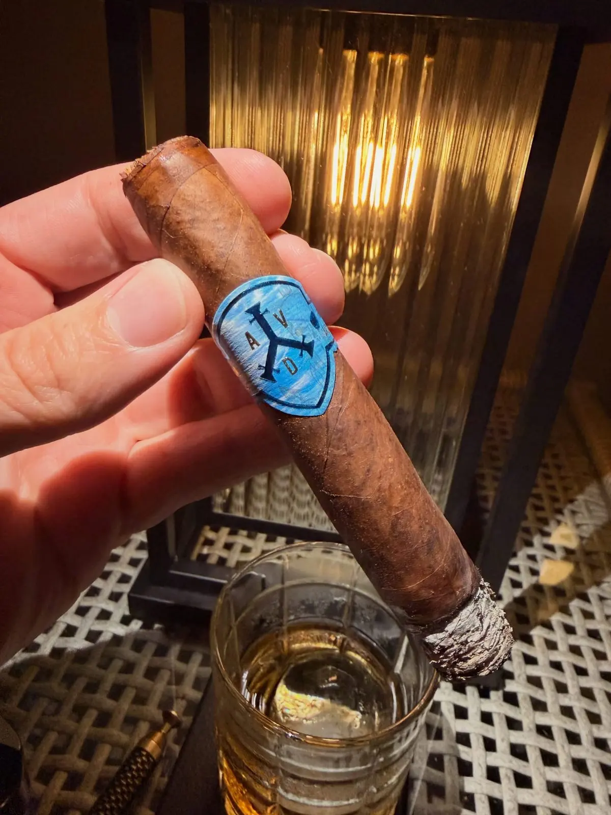 ADVentura Blue Eyed Jack’s Revenge Robusto cigar, photographed by CigarSolace