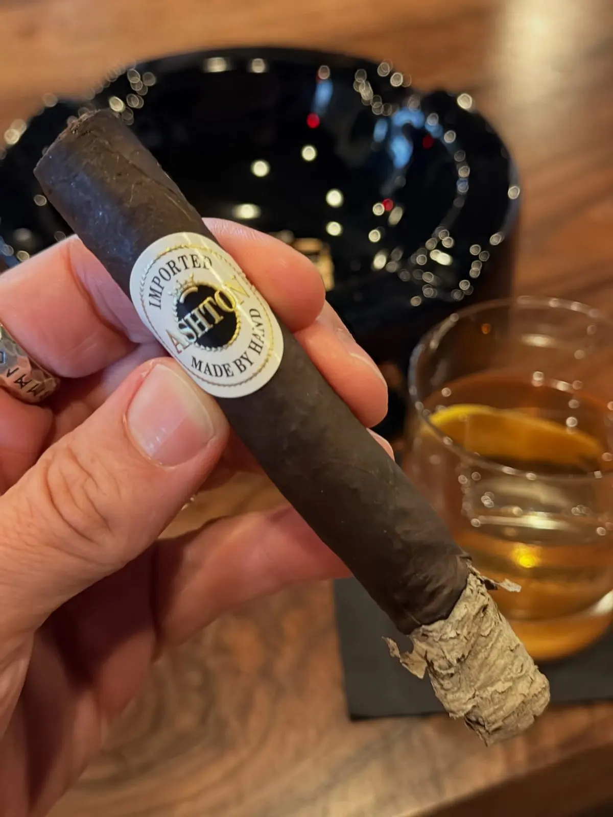 Ashton Aged Maduro No. 20 cigar, photographed by CigarSolace