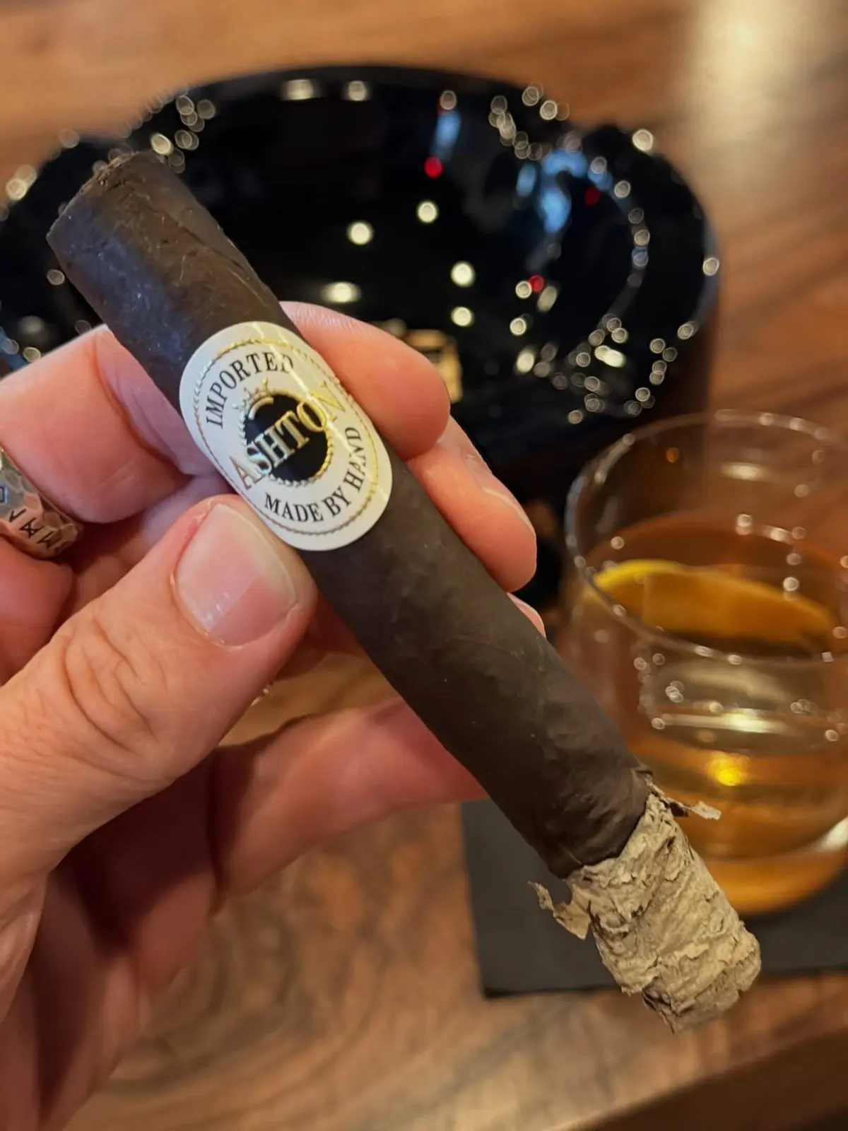 Ashton Aged Maduro No. 20 cigar, photographed by CigarSolace