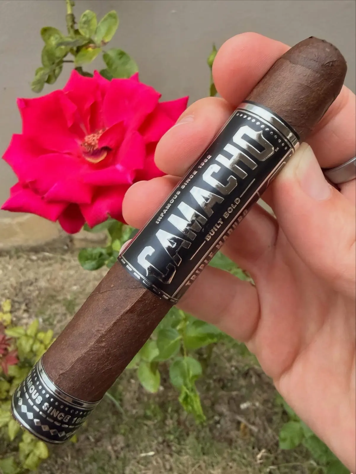 Camacho Triple Maduro cigar, photographed by CigarSolace