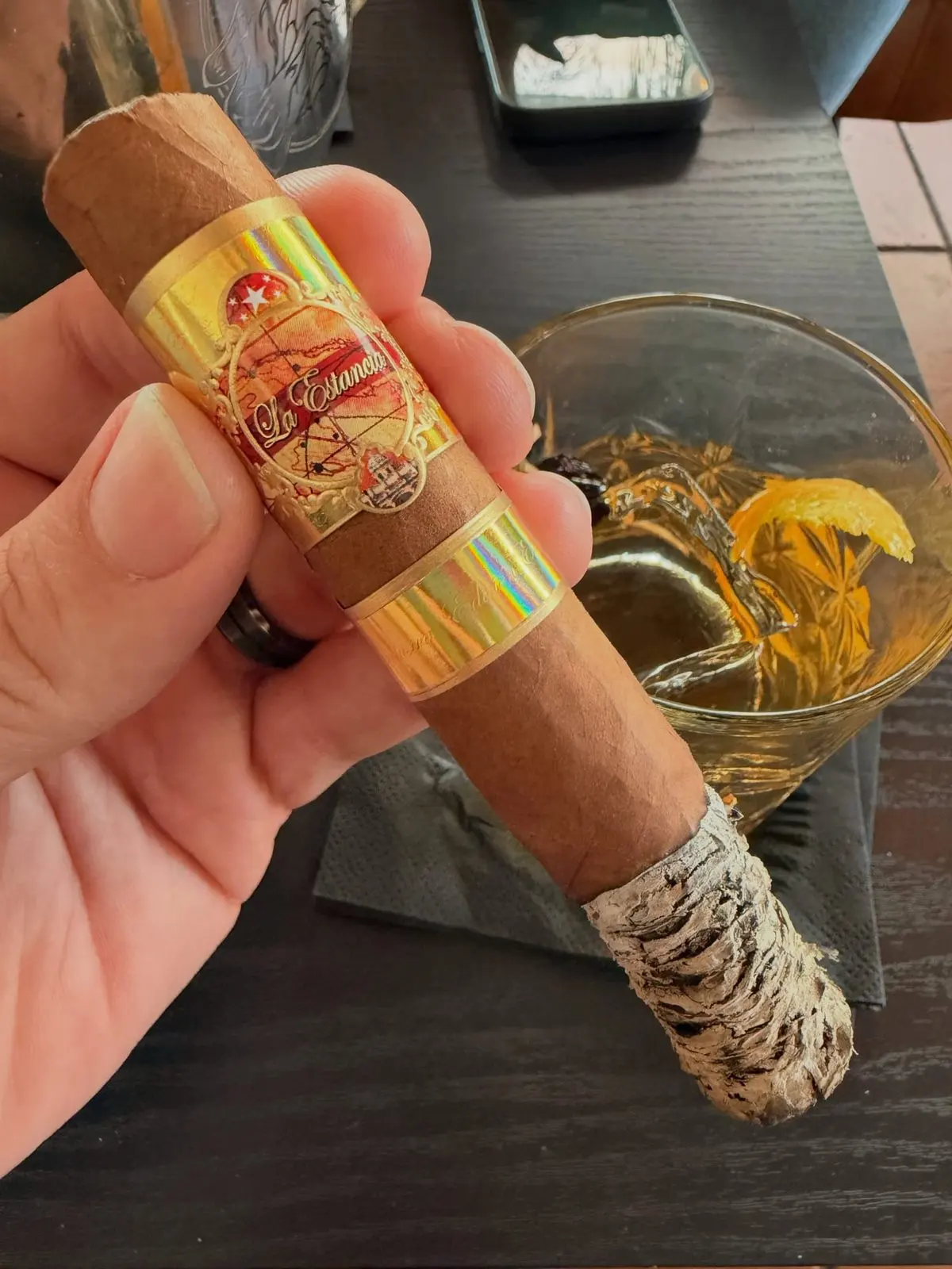 Meerapfel La Estancia Robusto cigar, photographed by CigarSolace