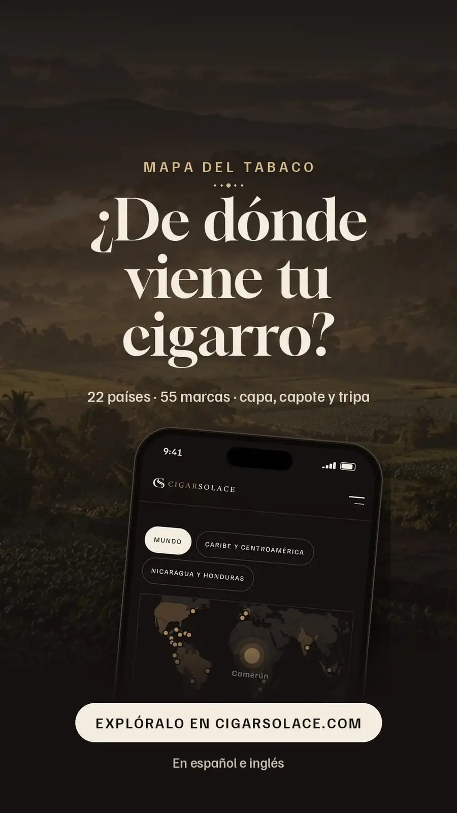 Photo from the CigarSolace post “¿De dónde viene el tabaco de tu cigarro?”