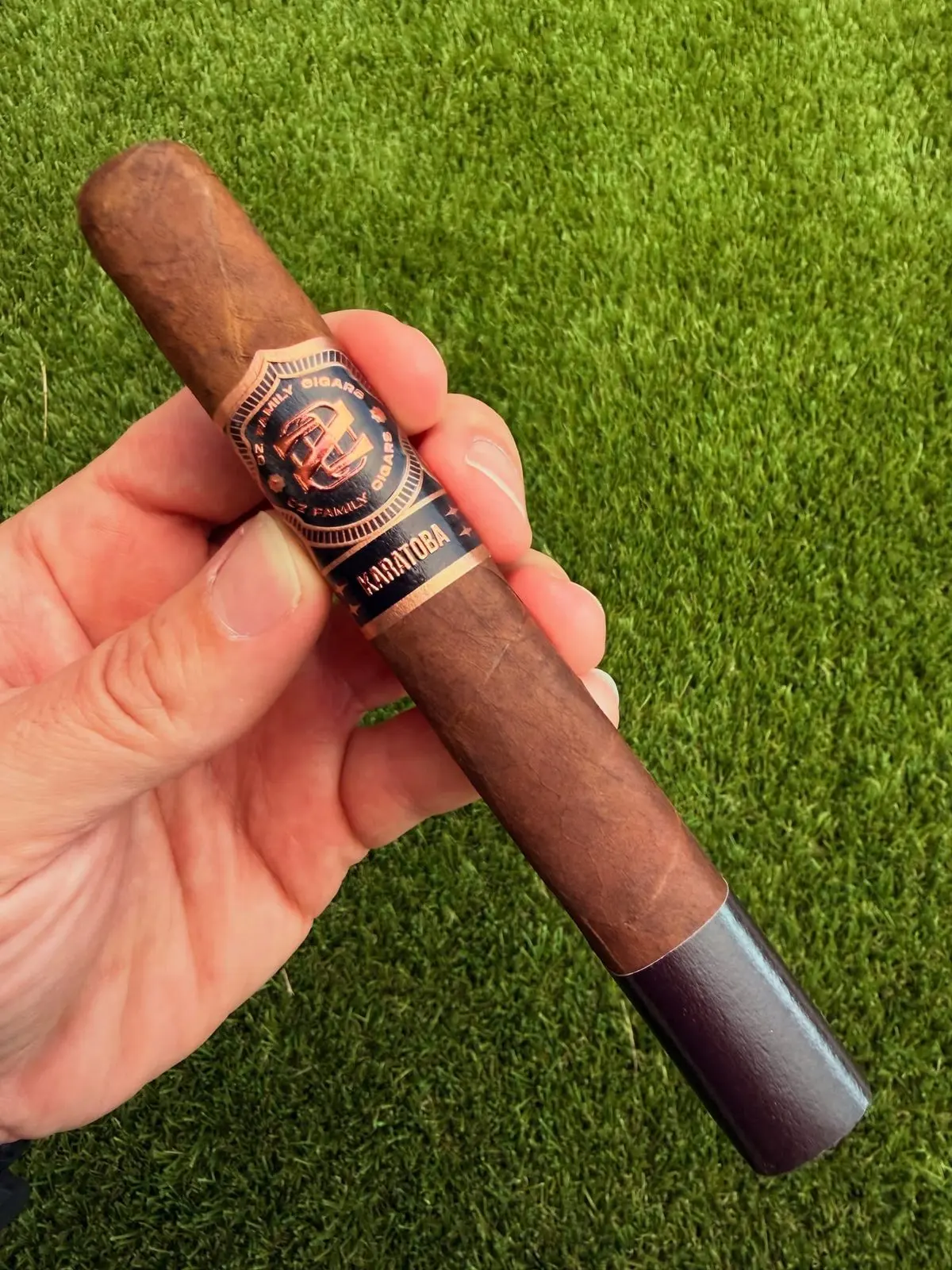 OZ Family Karatoba — Toro Box Pressed cigar, photographed by CigarSolace