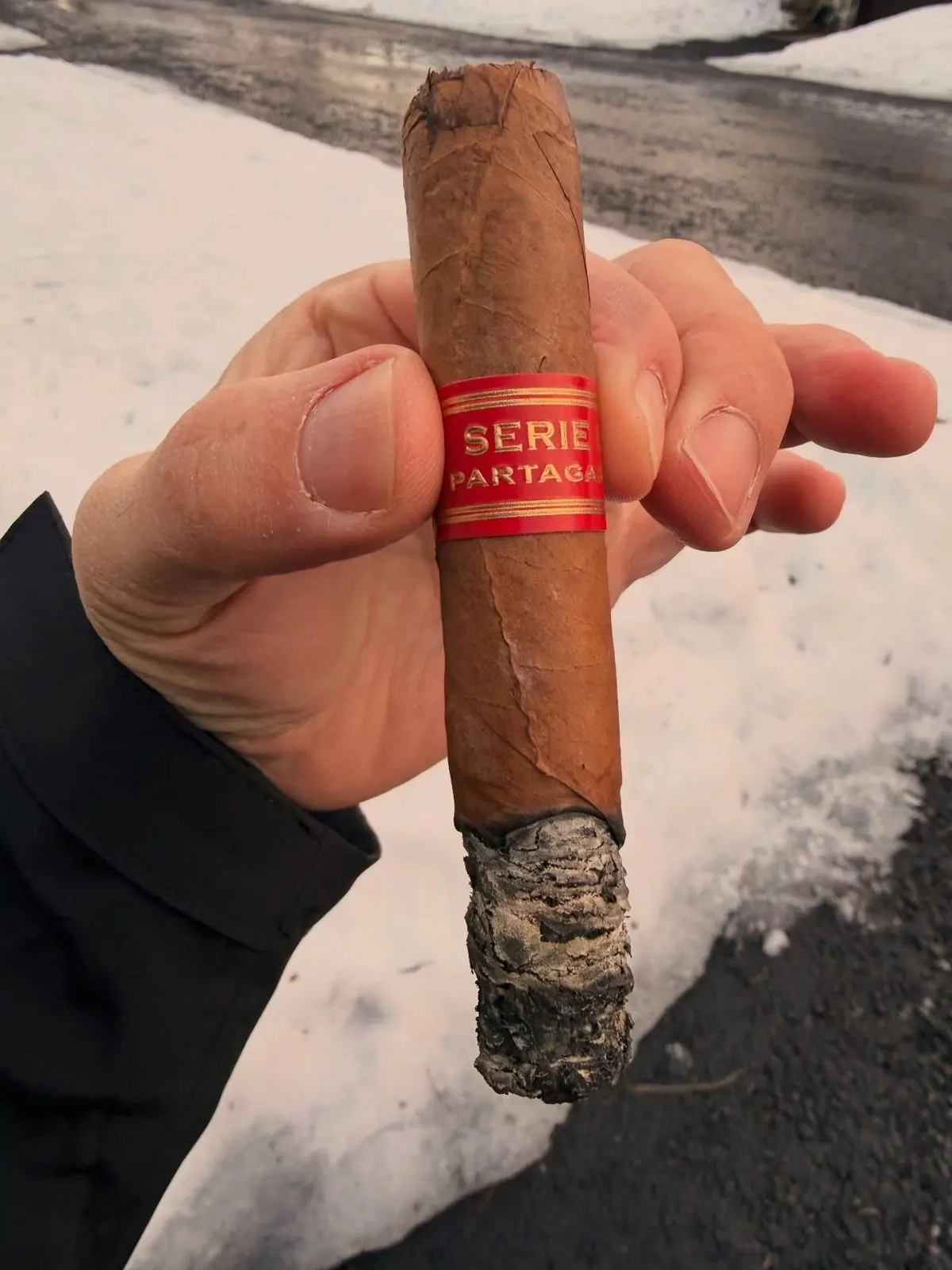 Partagás Serie D No. 4 cigar, photographed by CigarSolace