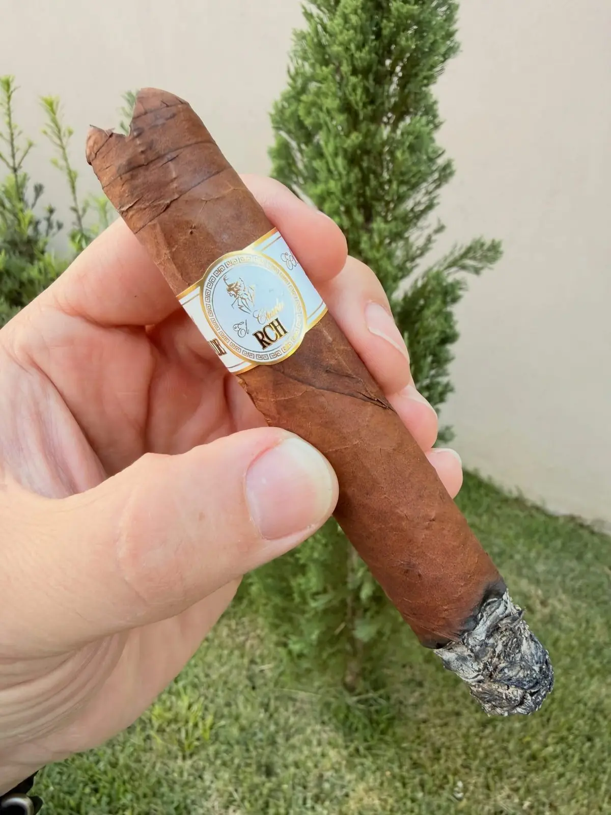 Rituales con Humo “El Charlie” Corojo cigar, photographed by CigarSolace