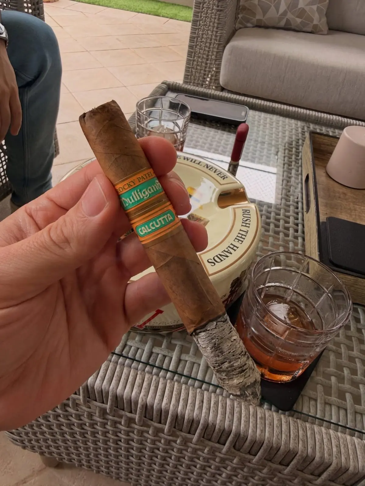 Rocky Patel Mulligans Calcutta Churchill cigar, photographed by CigarSolace