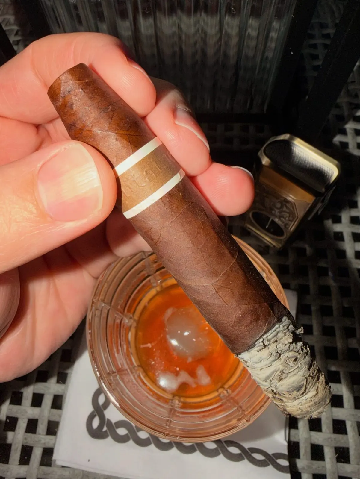 RoMa Craft CroMagnon Aquitaine Mode 5 cigar, photographed by CigarSolace